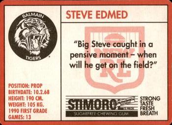 1991 Stimorol NRL #45 Steve Edmed Back